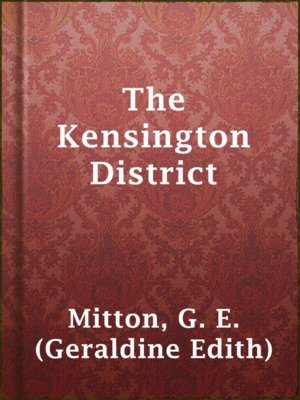 cover image of The Kensington District
